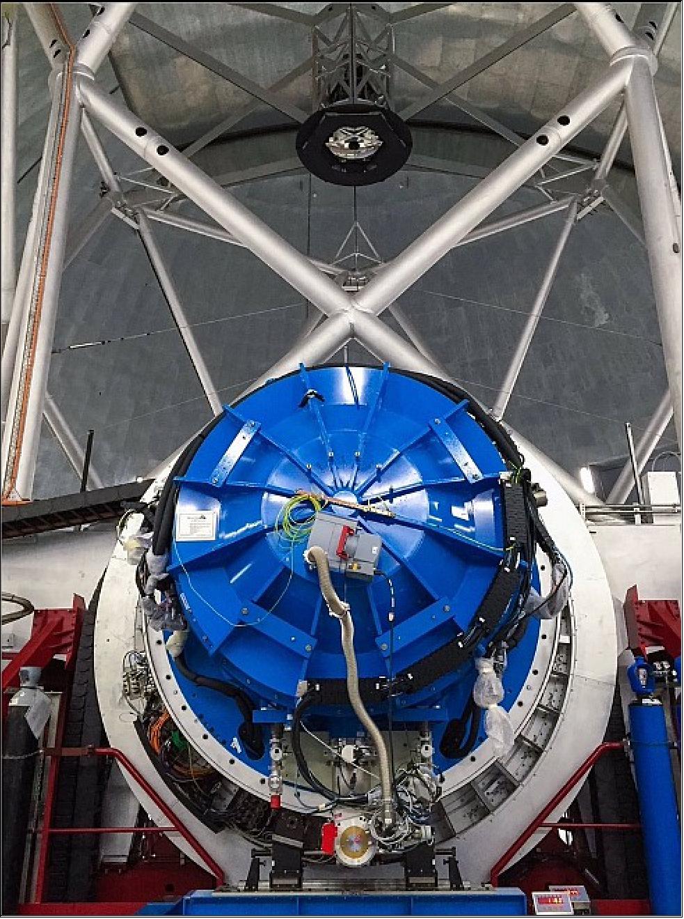 Figure 28: EMIR attached to the Nasmyth A focal station of the GTC telescope (image credit: IAC)