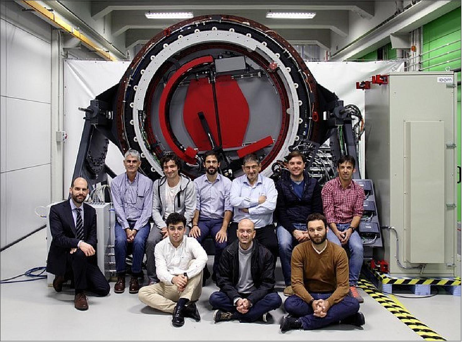 Figure 25: IDOM and Grantecan staff during factory acceptance tests at IDOM (Bilbao) on December 2019.