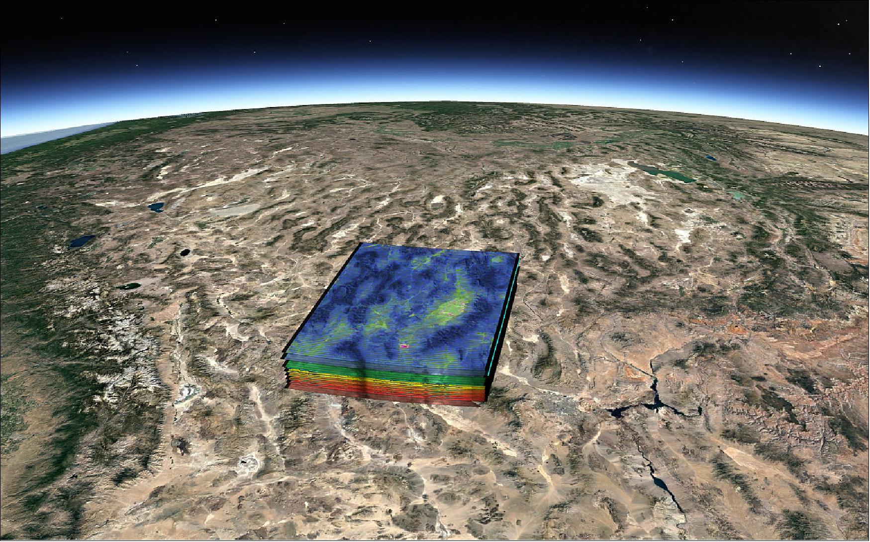 Figure 9: HyperScout 1, the first miniaturized hyperspectral imager for space, successfully demonstrated that it is possible to process the images that are gathered by a satellite on board. By knowing the position of the satellite and in which direction it points, the instrument knows what it is looking at and can interpret the data, thus eliminating the need to download the data. The HyperScout 1 camera, launched in February on board the GOMX-4B satellite, produced the so-called ARD (Analysis Ready Data) on board for the first time. HyperScout is the first hyperspectral instrument in space capable of doing this (image credit: Cosine Research)