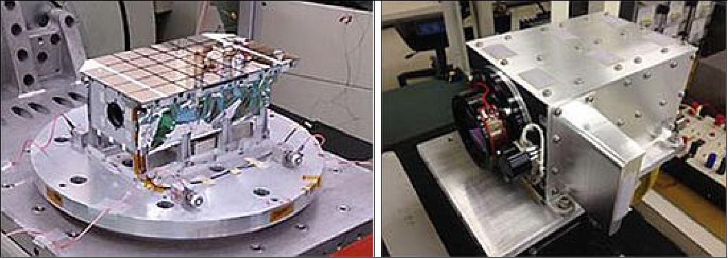 Figure 118: Photo of the NIRS3 (left) and of the TIR (right) instruments (image credit: JAXA)
