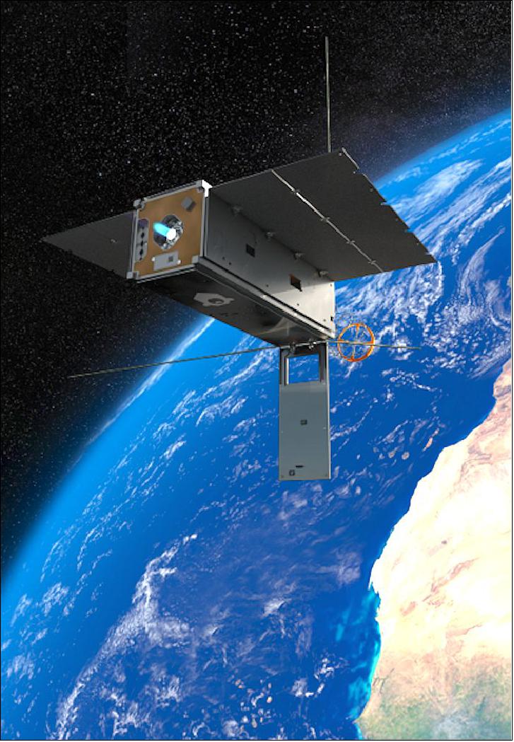 Figure 8: Hiber has successfully launched it's second generation satellite developed inhouse. The new on-board propulsion system allows Hiber's ground engineers to adjust the satellite's orbit, safeguarding against collisions and, enabling de-orbit at the end-of-life, making Hiber one of the most responsible CubeSat constellation operators in the world (image credit: Hiber)