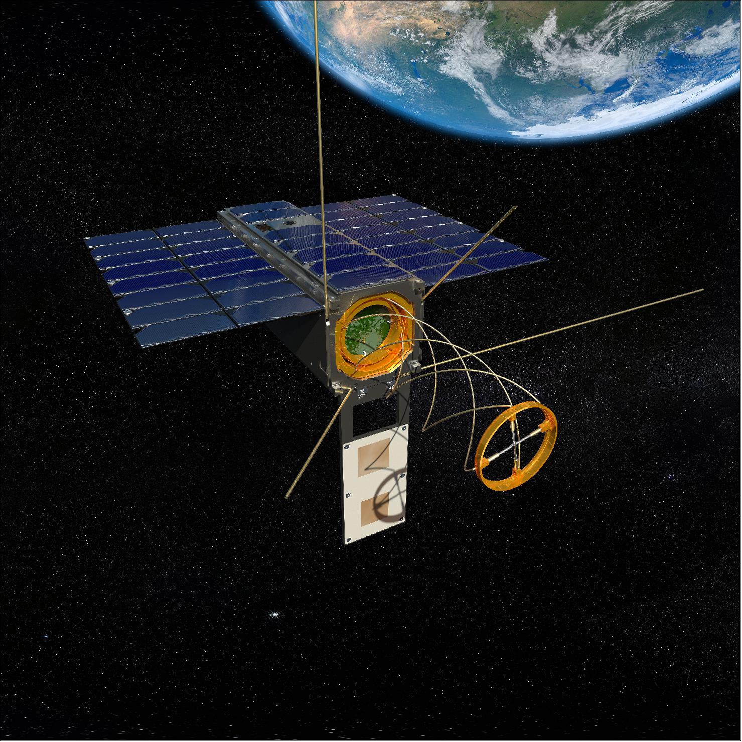Figure 7: Illustration of the deployed 3U CubeSat (image credit: Hiber)