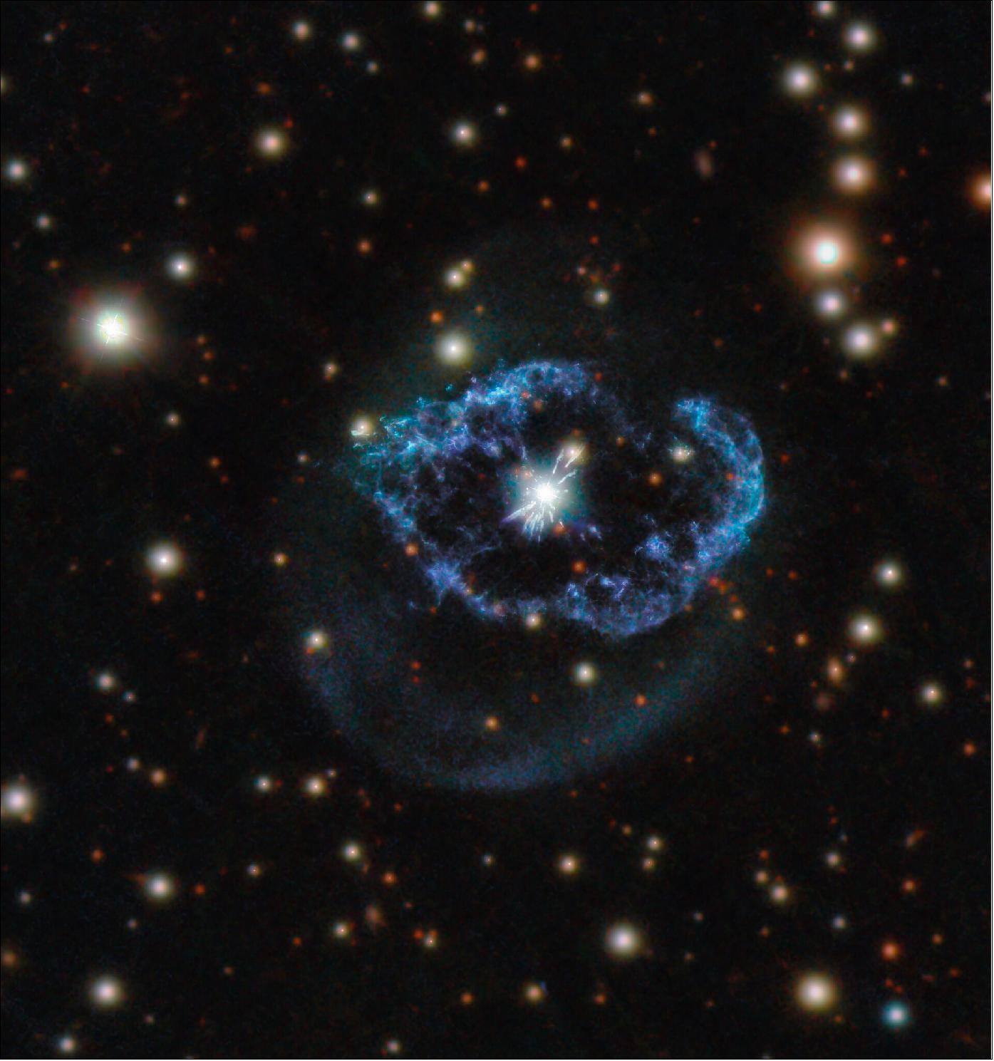 Figure 102: Planetary nebula Abell 78 captured by the Hubble Space Telescopes's Wide Field Camera 3 and PANSTARSS (image credit: ESA/Hubble & NASA, M. Guerrero, CC BY 40, Acknowledgement: Judy Schmidt)