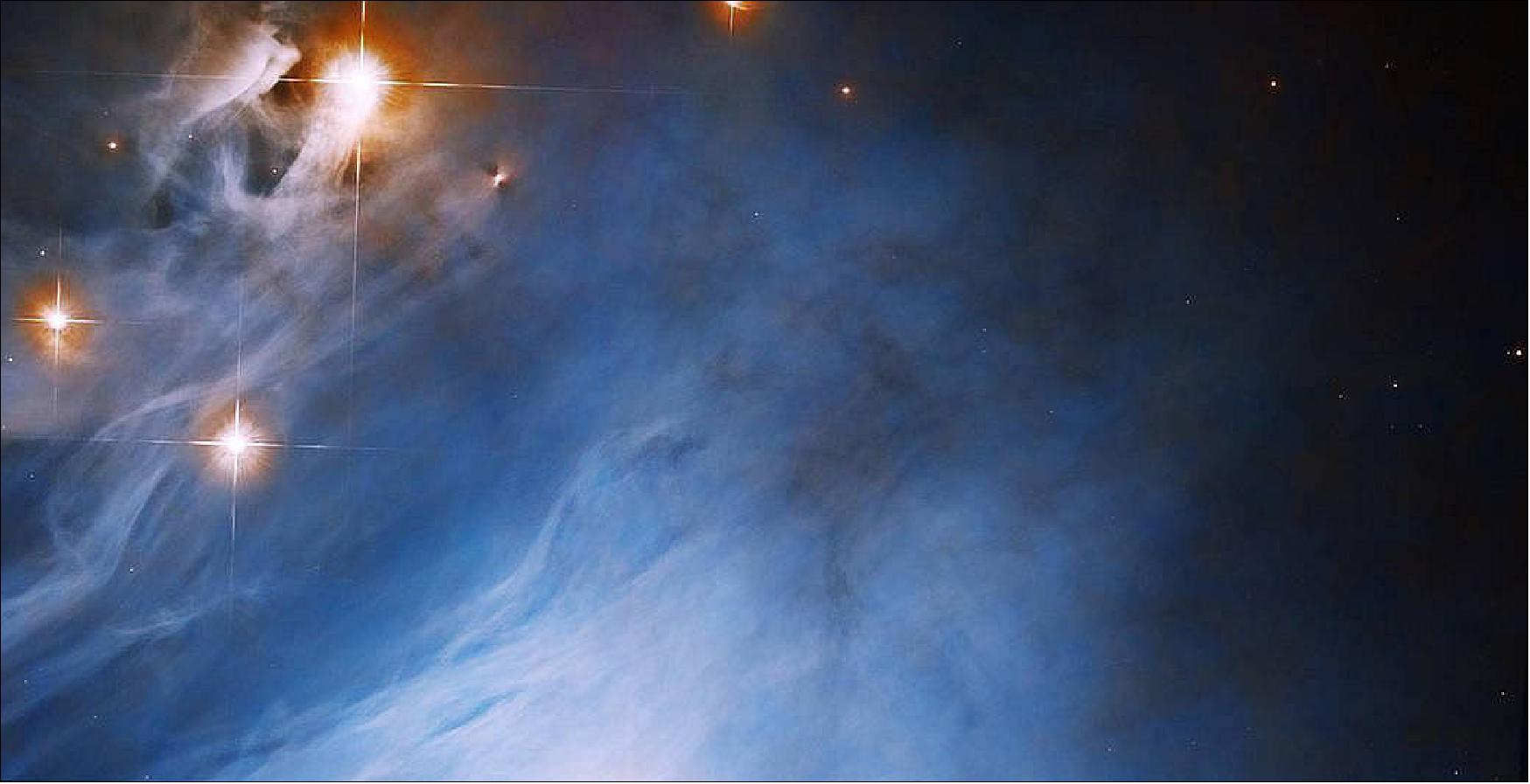 Figure 23: Hubble observed this nebula while looking for disks of gas and dust around young stars. Such disks are left over from the formation of the star and may eventually form planets [image credit: NASA, ESA, and K. Stapelfeldt (Jet Propulsion Laboratory); Processing; Gladys Kober (NASA/Catholic University of America)]
