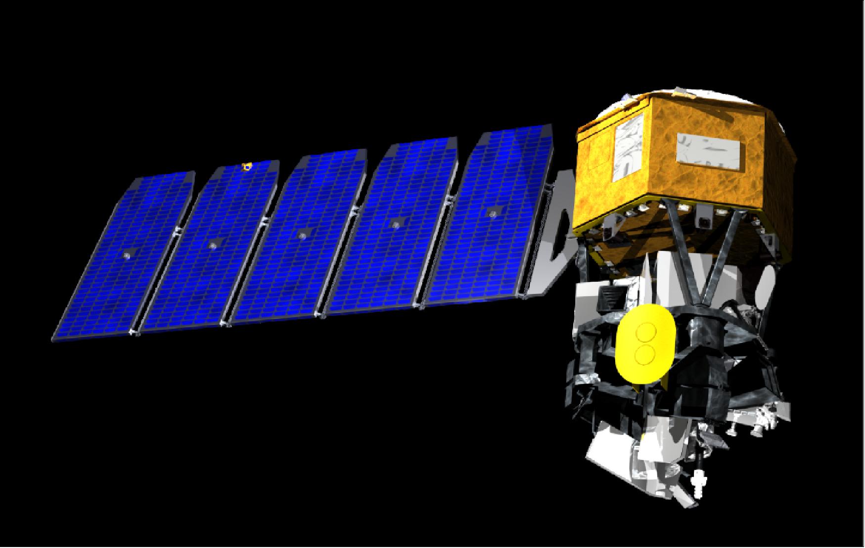 Figure 3: Illustration of the deployed ICON minisatellite (image credit: Oribital ATK)