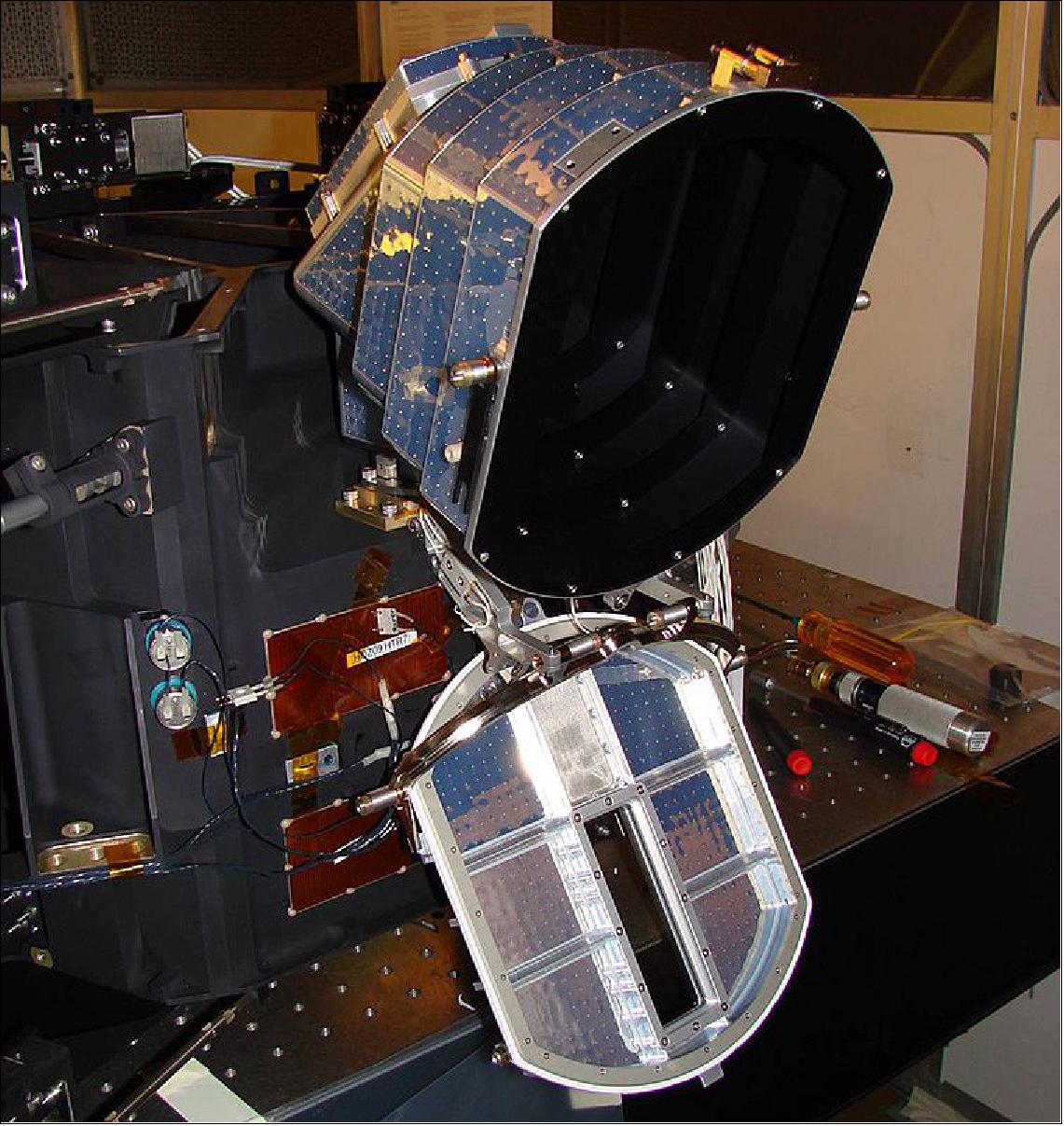 Figure 41: Photo of the FUV spectrograph during a test at Lockheed Martin in August 2015 (image credit: NASA, UCB)