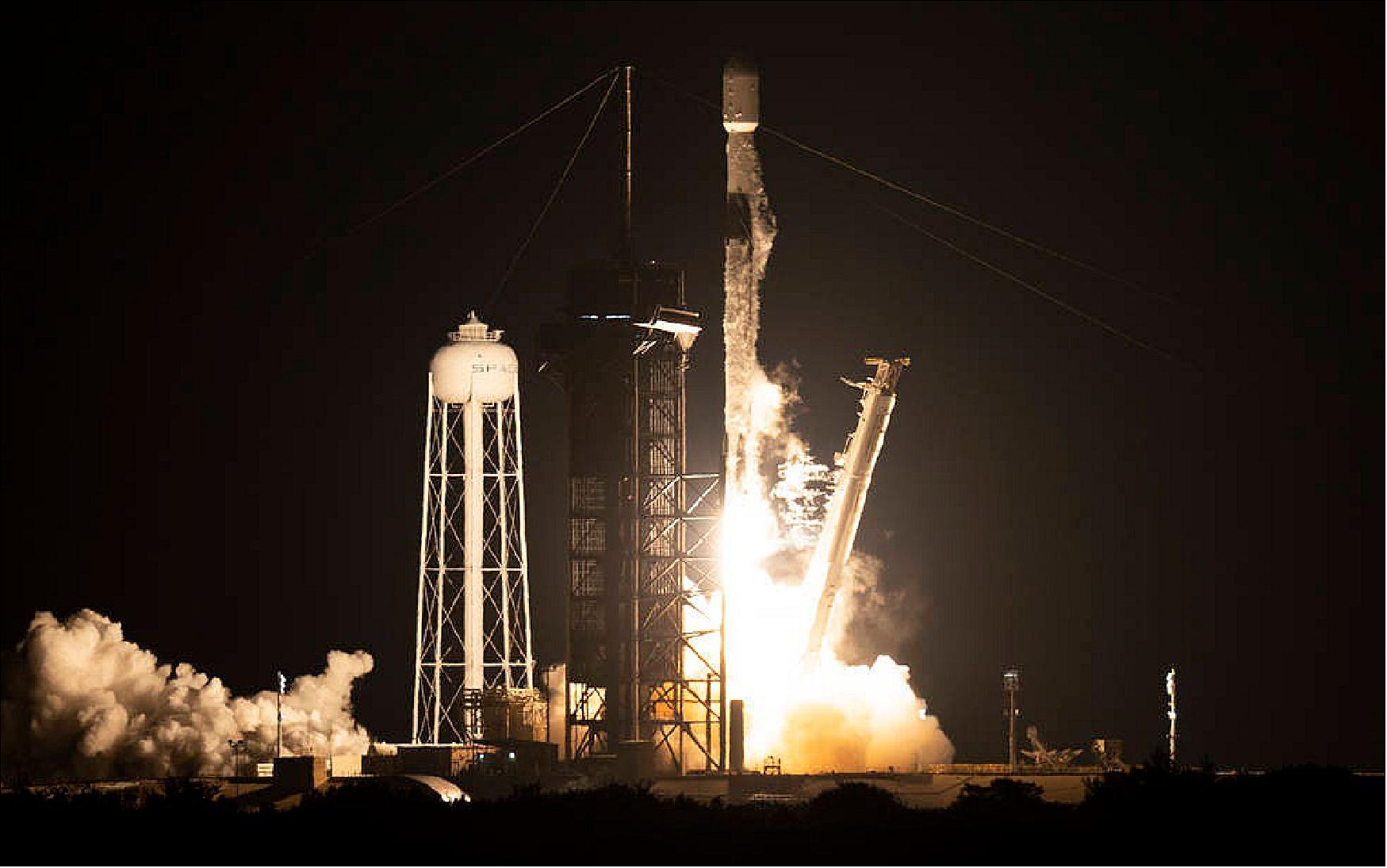 Figure 16: A SpaceX Falcon 9 lifts off Dec. 9 carrying NASA's IXPE astrophysics satellite (image credit: NASA, Joel Kowsky)