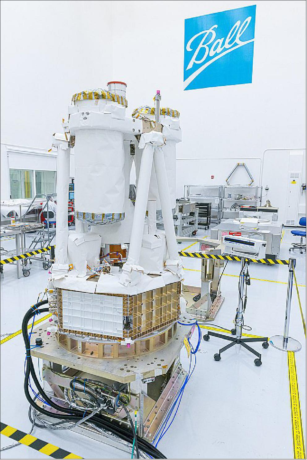 Figure 15: Ball Aerospace completed integration of NASA's IXPE observatory, which now moves into testing (Ball Aerospace)