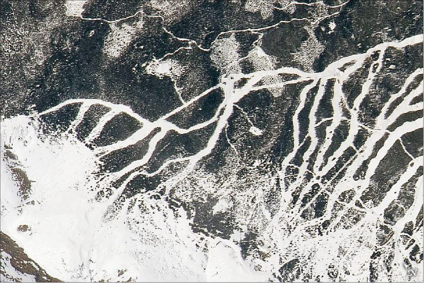 Figure 86: Detail image of the Breckenridge ski slopes (image credit: NASA Earth Observatory)