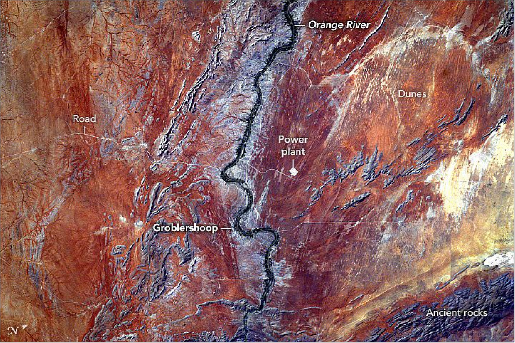 Figure 56: This EarthKAM photograph 313841 was acquired on November 15, 2020, with a Nikon D2X DSLR digital camera using a 180 millimeter lens. The photo has been enhanced to improve contrast. It is provided by the Sally Ride EarthKAM@Space Camp on the International Space Station. The caption is provided by the Earth Science and Remote Sensing Unit, NASA Johnson Space Center. EarthKAM (Earth Knowledge Acquired by Middle school students) is a NASA educational outreach program that enables students, teachers, and the public to learn about Earth from the unique perspective of space. During Sally Ride EarthKAM missions, middle school students around the world request images of specific locations on Earth (image credit: NASA Earth Observatory, caption by M. Justin Wilkinson)
