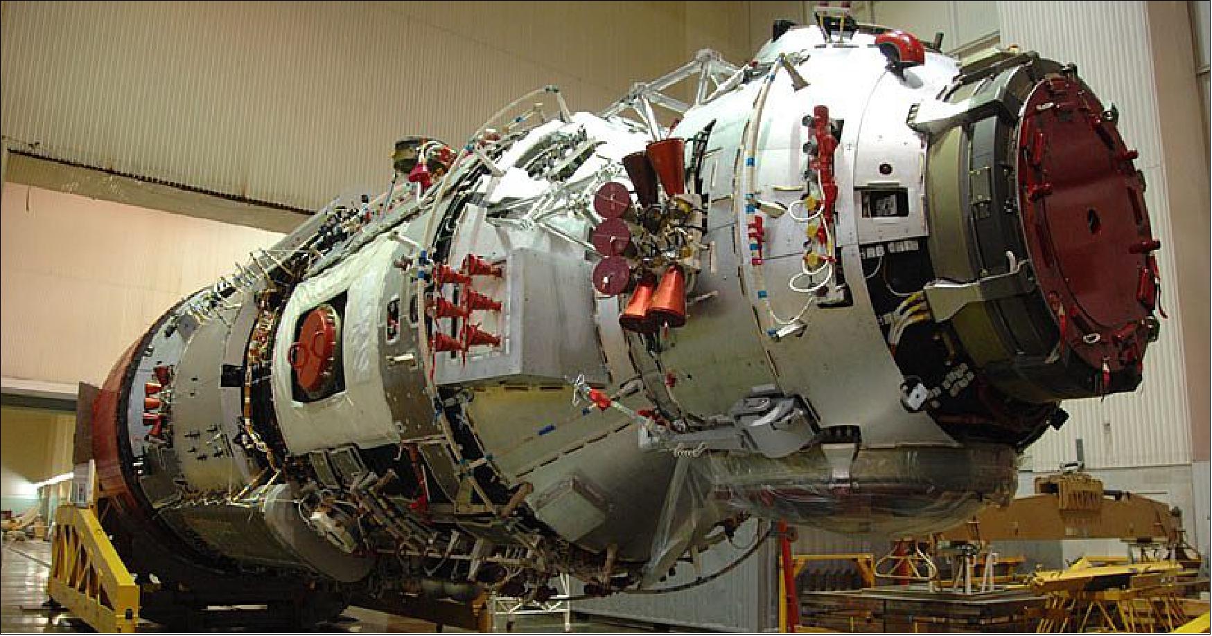 Figure 3: The Nauka module, in preparation for launch in July 2021 (image credit: RSC Energia)