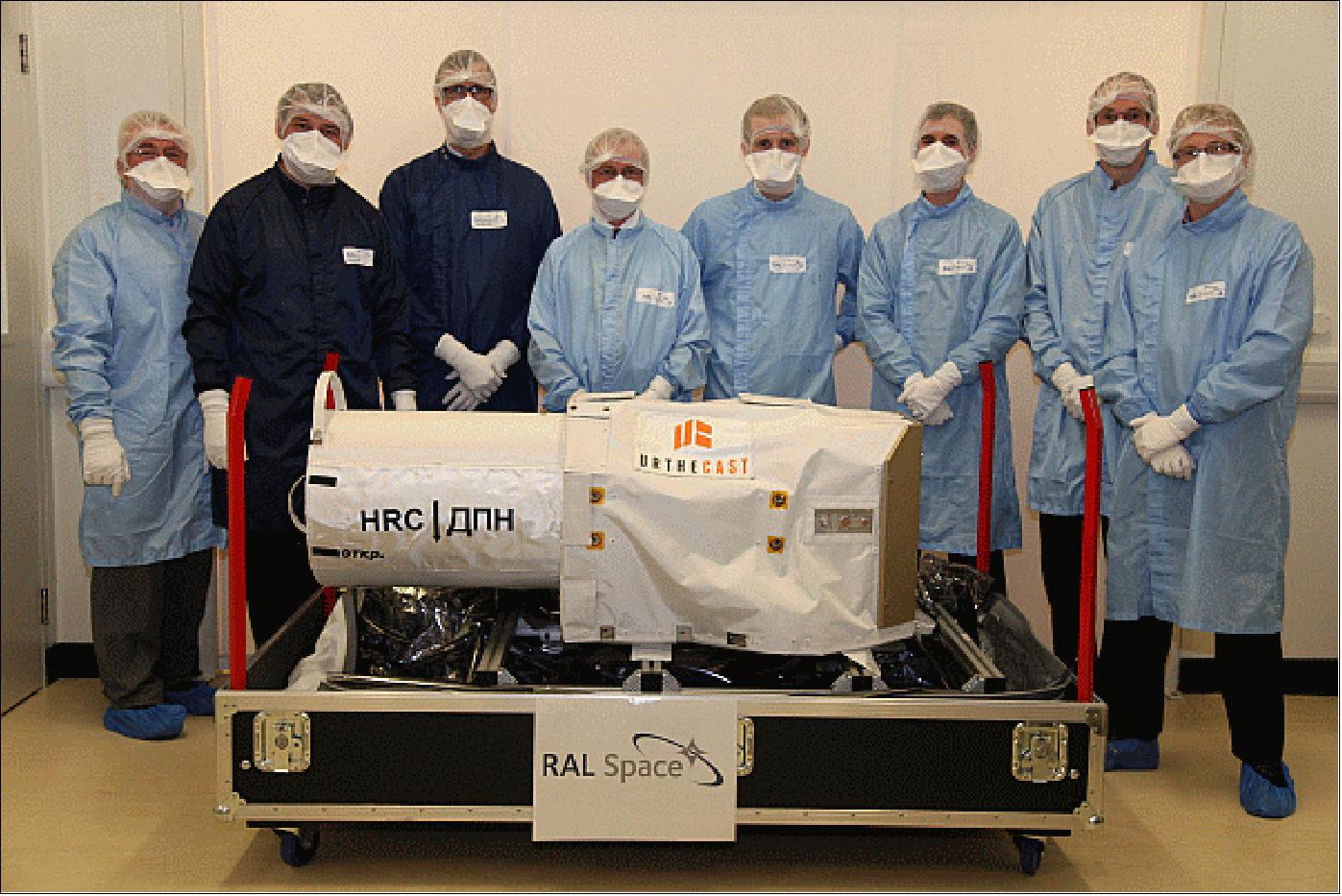 Figure 2: The HRC instrument at RAL Space before shipment to Energia, Moscow region, for integration with the ISS interface (image credit: RAL Space Imaging Systems)