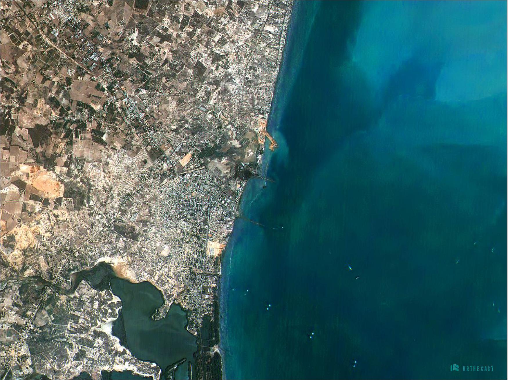 Figure 11: An early image of Venezuela from the UrtheCast cameras aboard the International Space Station (image credit: UrtheCast, Ref. 3)