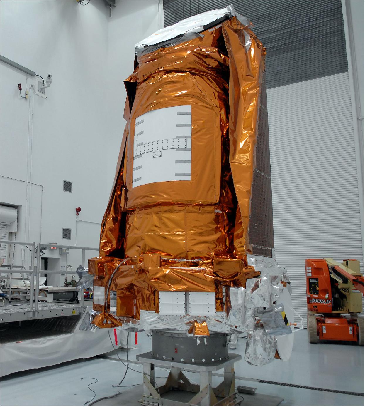 Figure 5: The Kepler spacecraft in Astrotech's Hazardous Processing Facility in Titusville, FL in February 2009 (image credit: NASA)