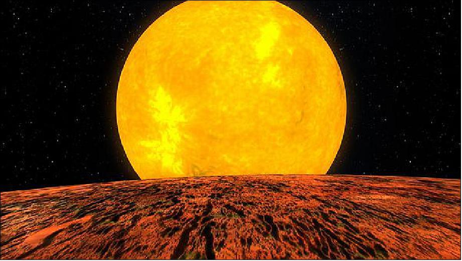 Figure 74: Imagined View from Planet Kepler-10b (Artist's depiction), image credit: NASA/Kepler Mission