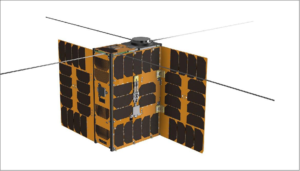 Figure 1: Illustration of the 6U CubeSat platform (image credit: ISISpace)