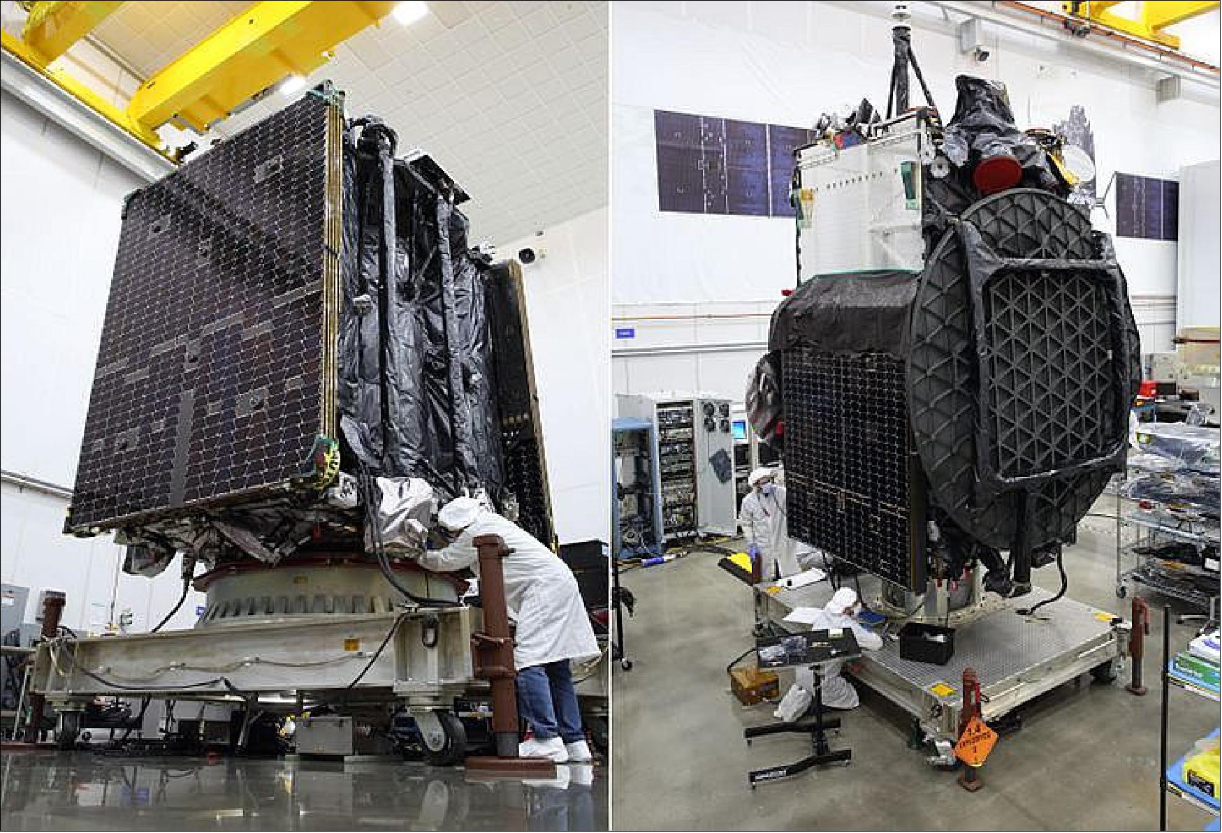 Figure 2: The second Mission Extension Vehicle (MEV-2) and the company-built Galaxy 30 spacecraft have been delivered to the launch site and are scheduled for liftoff in late July (image credit: Northrop Grumman)