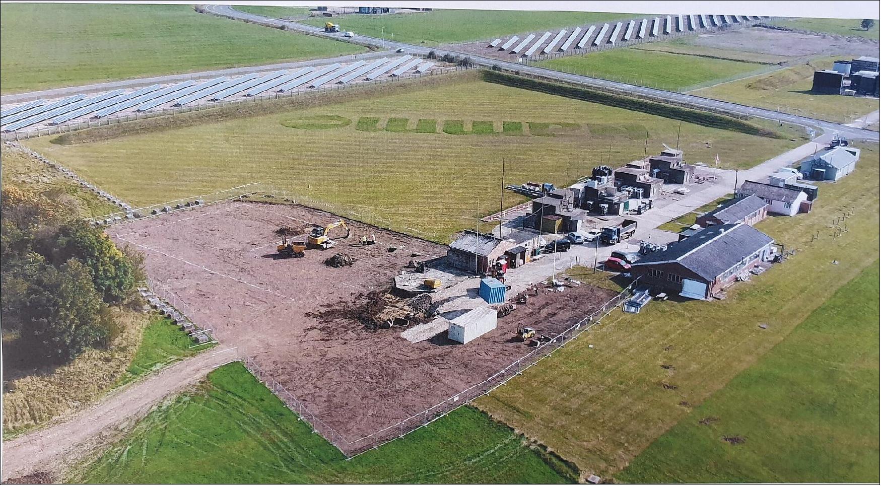 Figure 4: An aerial shot taken by drone shows the site of the newly commissioned UK National Space Propulsion Test Facility, developed with ESA support (image credit: ESA)