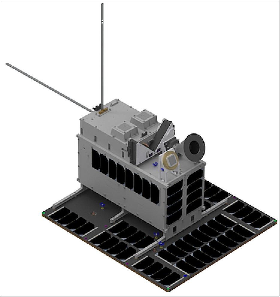 Figure 9: Illustration of the NorSat-3 microsatellite (image credit: UTIAS/SFL)