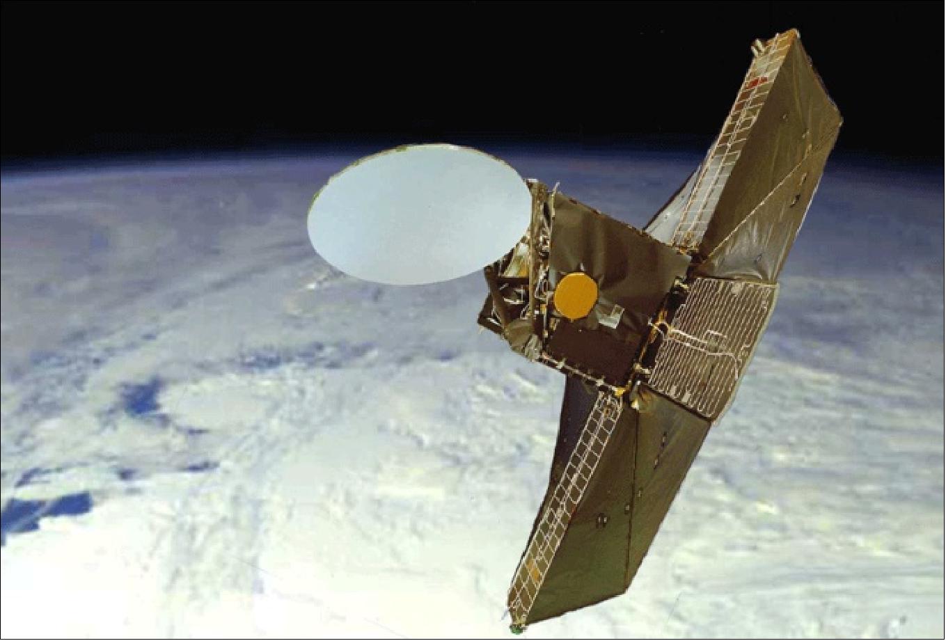 Figure 2: Illustration of the deployed Odin spacecraft (image credit: SSC)