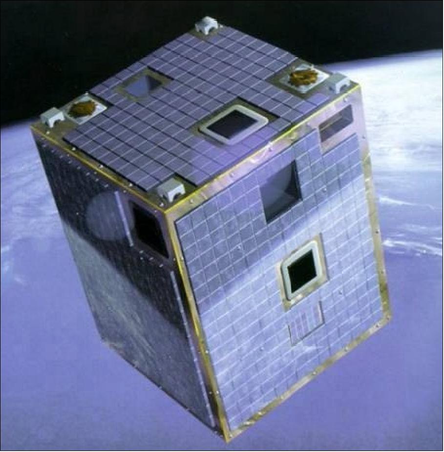 Figure 1: Artist's impression of the PROBA satellite (image credit: Verhaert Space, ESA)