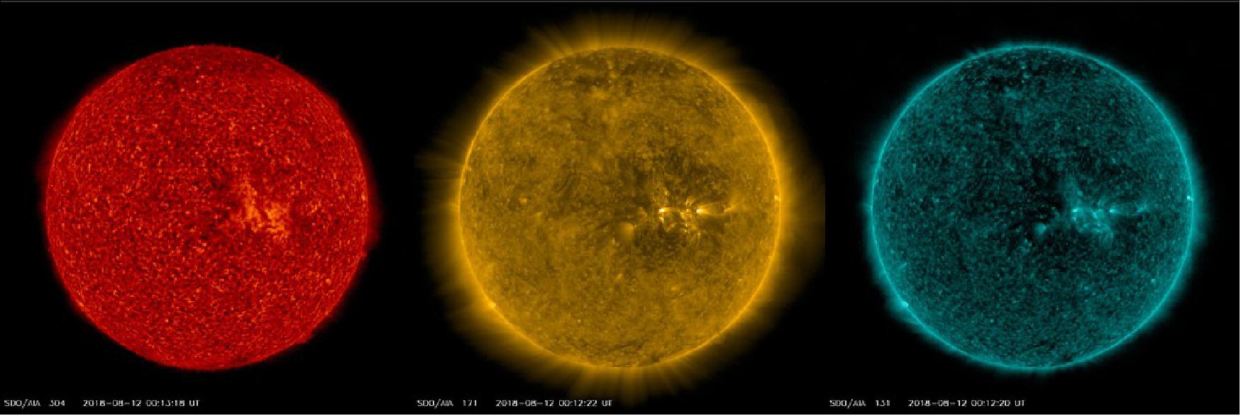 Figure 32: NASA's Solar Dynamics Observatory takes images of the Sun at different wavelengths (image credit: NASA/SDO)