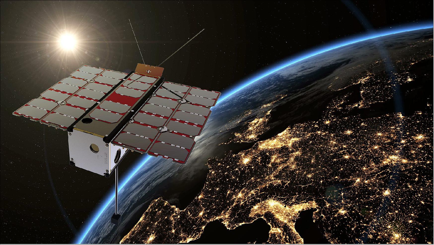 Figure 2: The latest in a series of ESA Technology CubeSats to demonstrate promising technologies for space, RadCube was supported through the ‘Fly’ element of ESA’s General Support Technology Program (GSTP), with funding coming from Hungary, the UK and Poland (image credit: C3S)