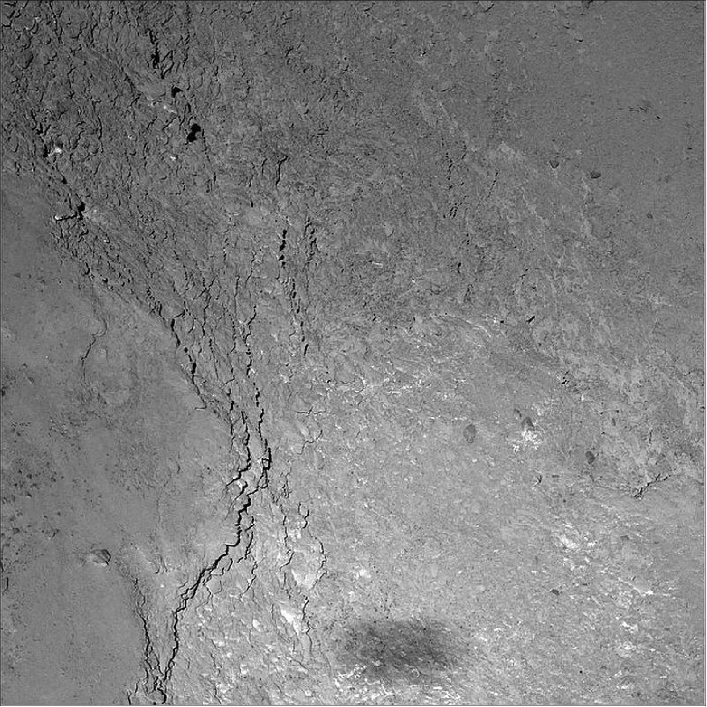 Figure 145: Comet flyby: OSIRIS catches glimpse of Rosetta’s shadow (image credit: ESA/Rosetta/MPS for OSIRIS Team MPS/UPD/LAM/IAA/SSO/INTA/UPM/DASP/IDA)