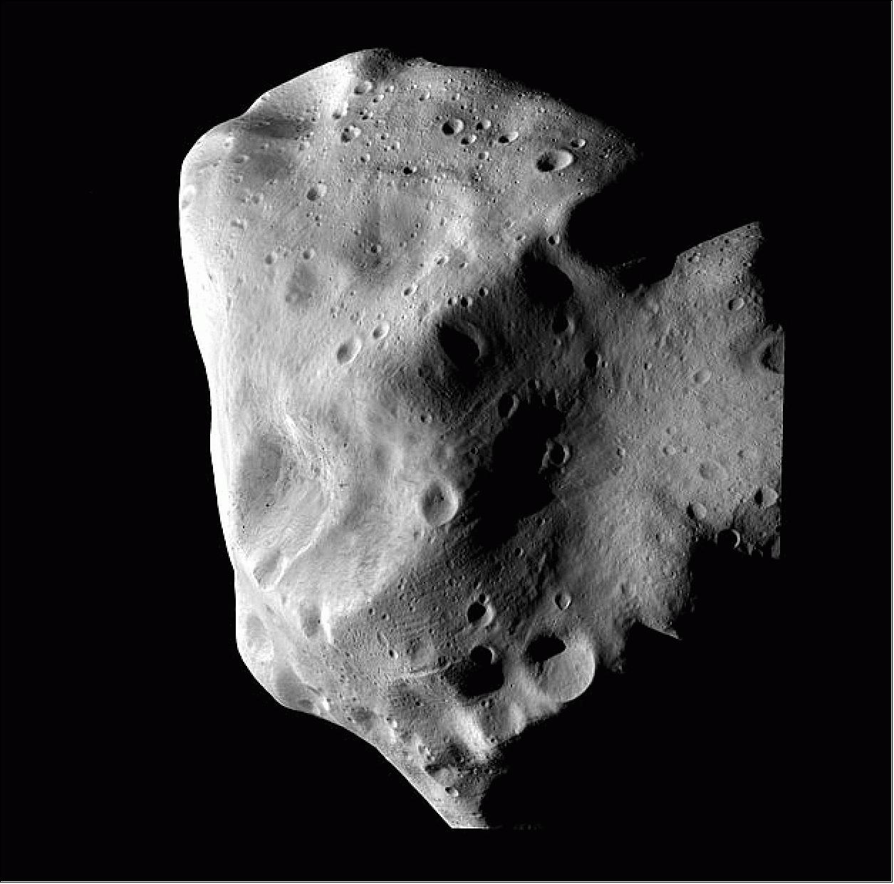 Figure 181: OSIRIS camera image of Lutetia at closest approach (image credit: ESA)