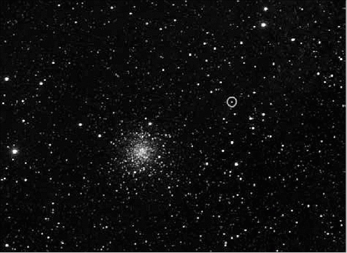 Figure 180: OSIRIS/NAC view of comet 67P/CG taken on 21 March, 2014 (image credit: ESA, MPS for OSIRIS-Team MPS,UPD, LAM, IAA, SSO, INTA, UPM, DASP, IDA)