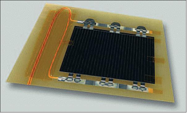 Figure 3: Close-up of a single solar array cell (image credit: ESA)