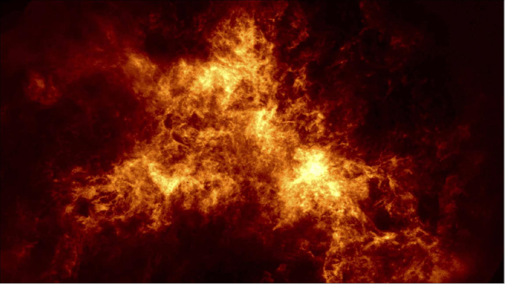 Figure 52: Atomic hydrogen gas in the Small Magellanic Cloud as imaged with CSIRO’s ASKAP at MRO in 2017 (image credit: ANU and CSIRO)