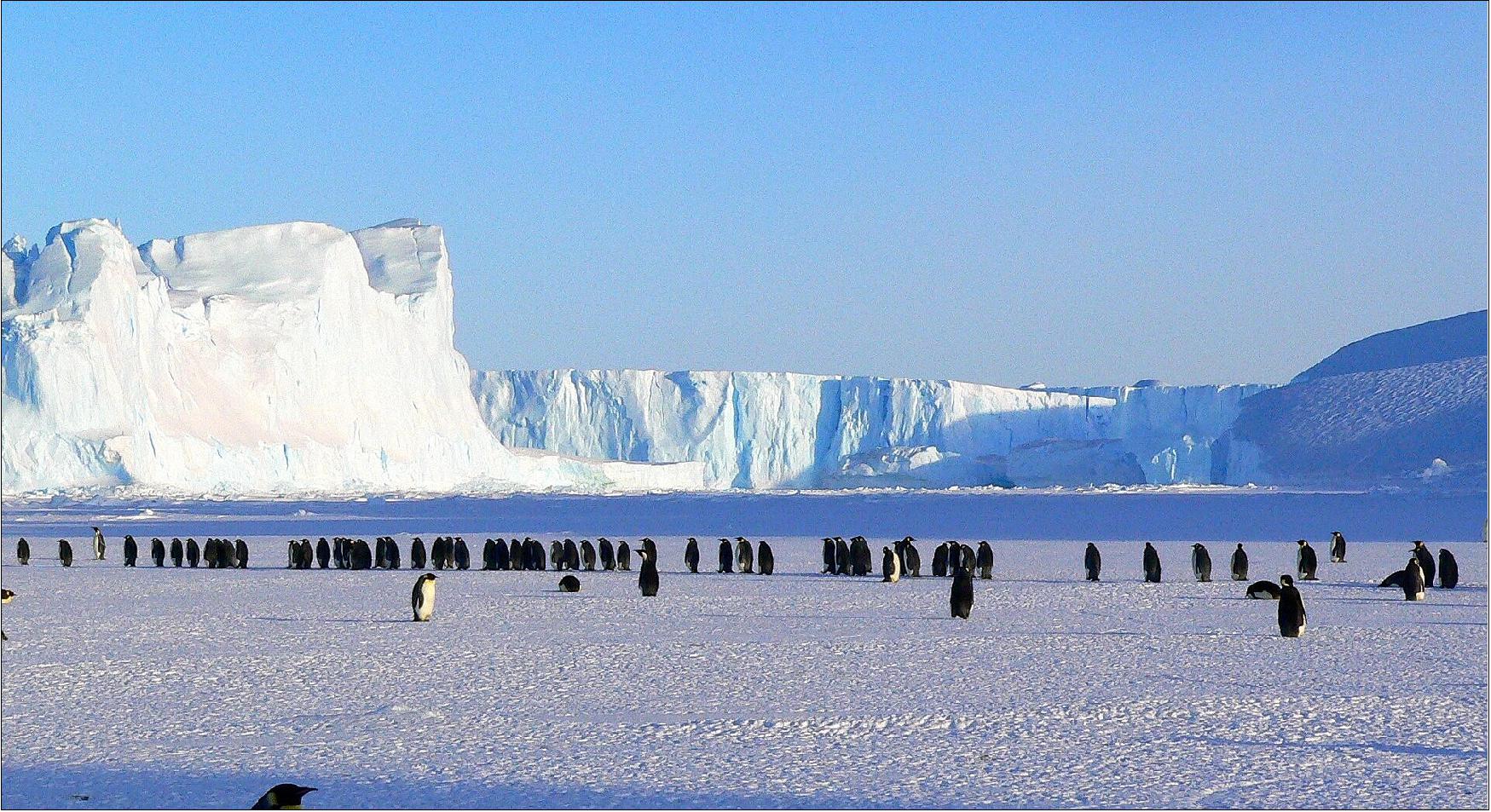 Figure 18: Antarctica is fifth in size among the world’s continents. Its landmass is almost wholly covered by a vast ice sheet. The continental ice sheet contains approximately 29 million km3 of ice, representing about 90 percent of the world’s total. The average thickness is about 2.45 km (image credit: Pixabay)