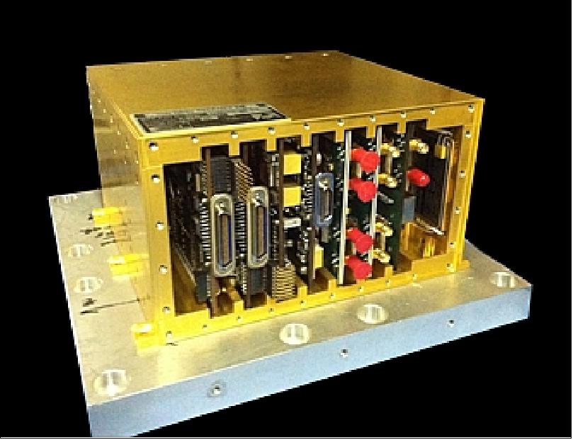 Figure 26: Photo of the TriG instrument with seven 3U slot cPCI chassis (image credit: Moog Broad Reach)