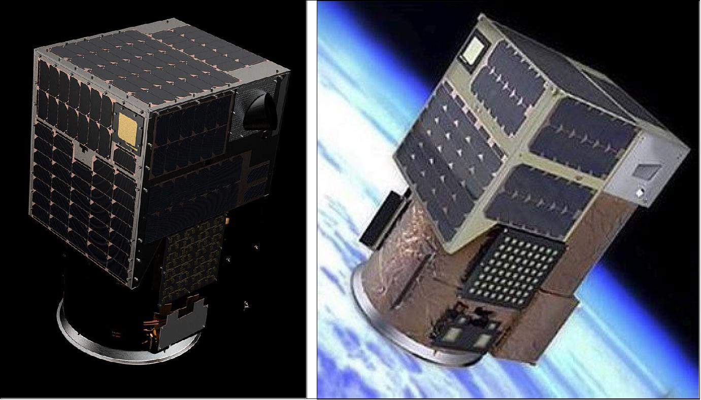 Figure 1: Two views of the ÑuSat satellite (image credit: Satellogic)