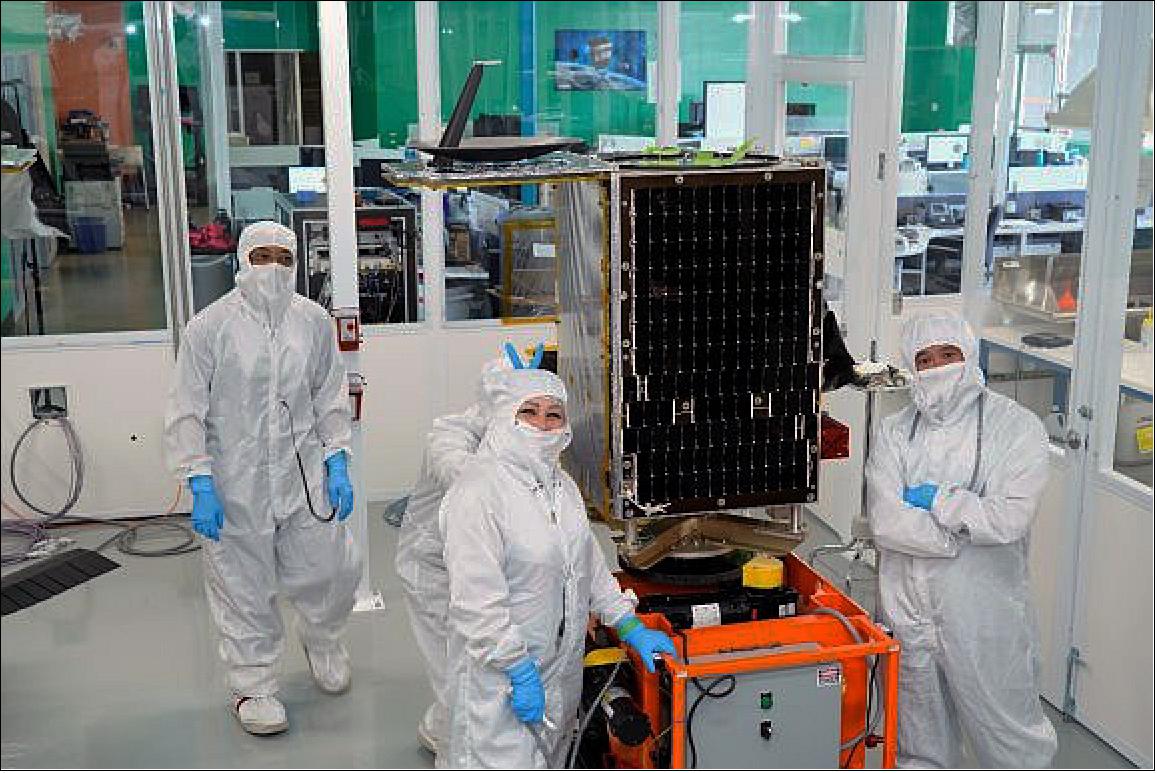 Figure 20: Photo of SkySats-14 and -15 in SSL's smallsats manufacturing facility (image credit: SSL)