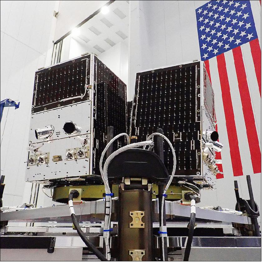 Figure 12: Three Planet SkySat Earth-imaging satellites (SkySat-19, -20 and -21) accompanied 58 SpaceX Starlink satellites on a Falcon-9 rocket on Launch 11 (image credit: SpaceX)