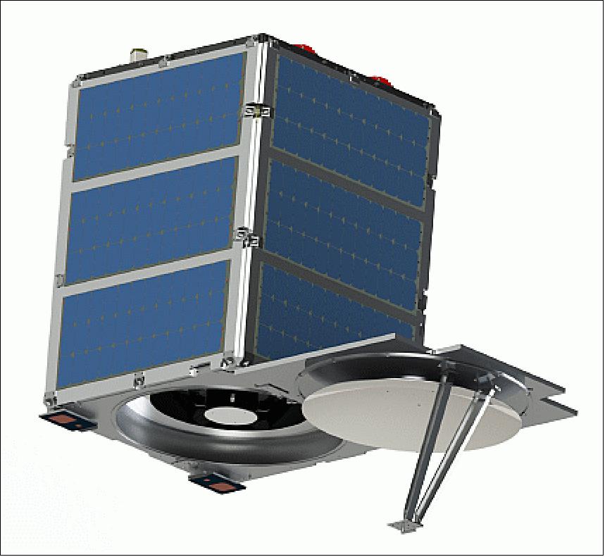 Figure 5: SkySat-1 and SkySat-2 deployed configuration (image credit: SkyBox Imaging) 15)