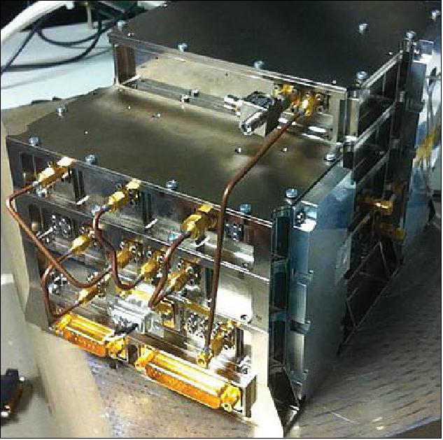 Figure 7: Photo of the EM (Engineering Model) deep space transponder (image credit: ESA, TAS) 30)