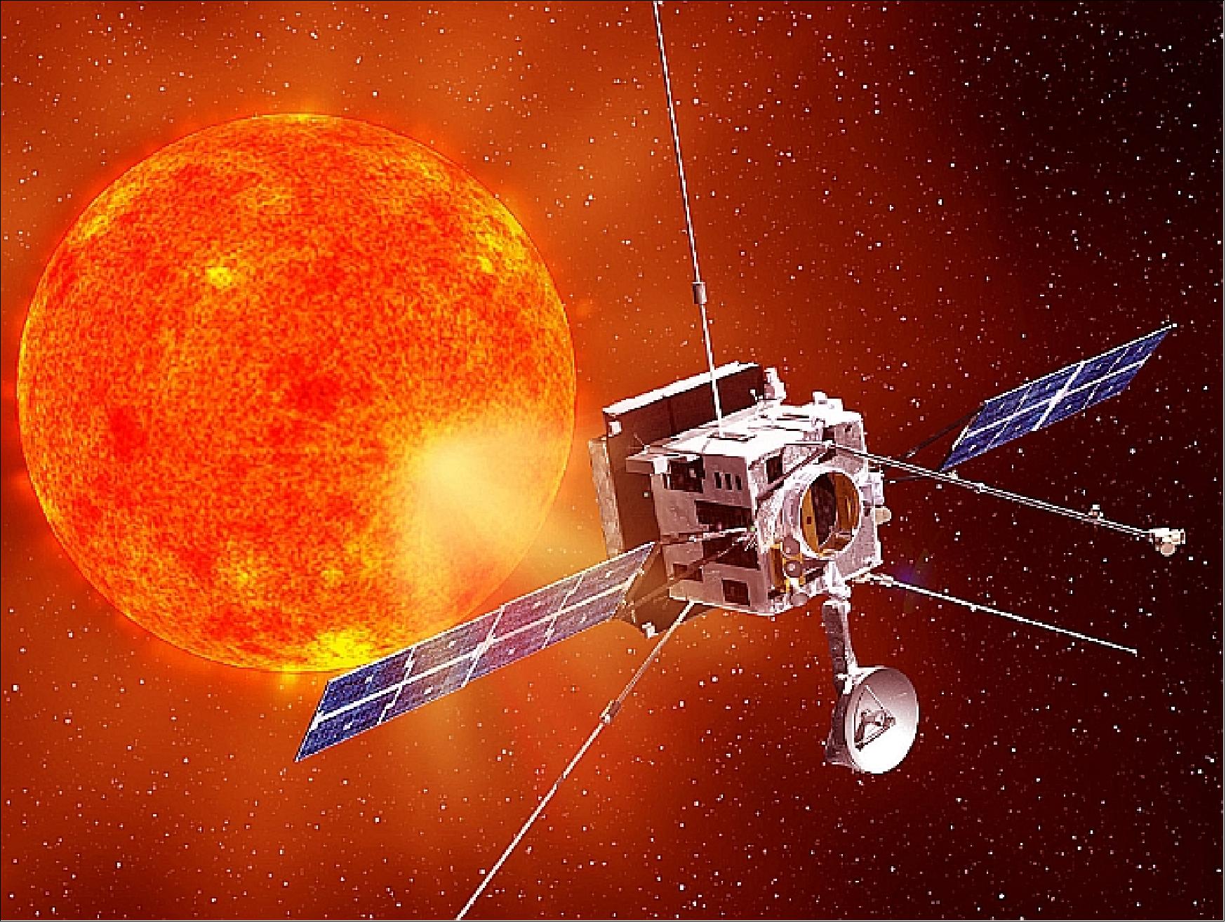 Figure 1: Artist's view of a baseline spacecraft in solar orbit (image credit: ESA)