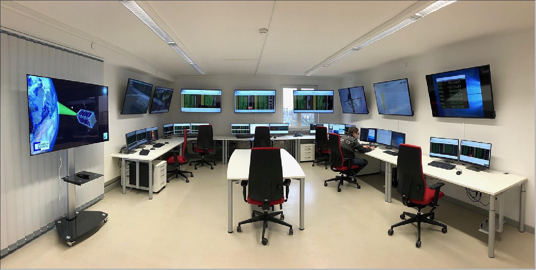 Figure 19: Photo of the SONATE mission control room (image credit: University of Wuerzburg)
