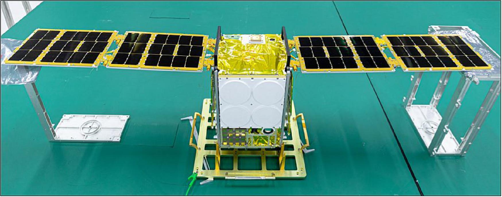 Figure 3: Illustration of the deployed Beihangkongshi-1 satellite (image credit: Spacety)