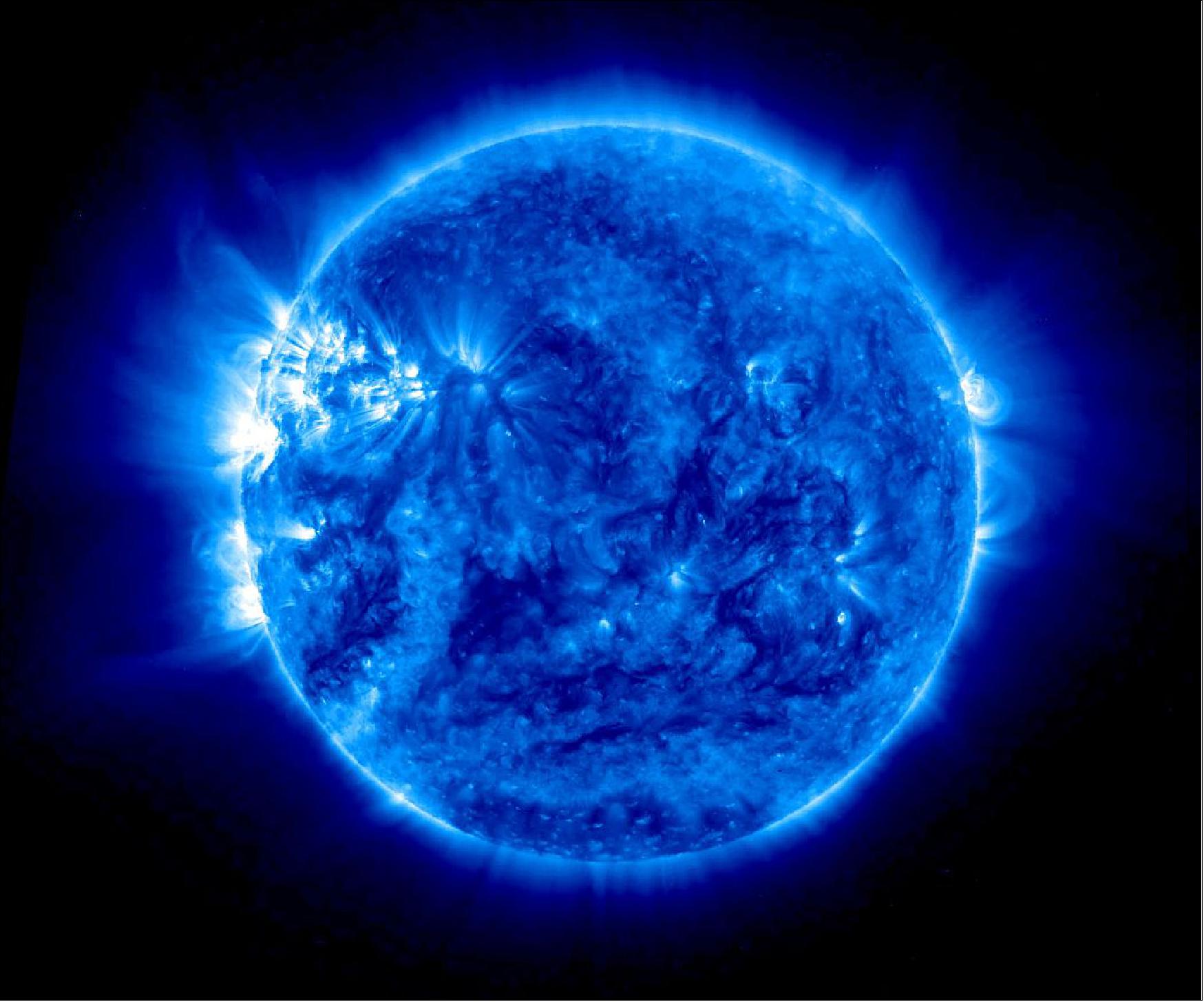 Figure 30: STEREO-A image of the Sun with the EUVI instrument at 171 Å, acquired on July 15, 2015 at 06:25:59 UTC (image credit: NASA)