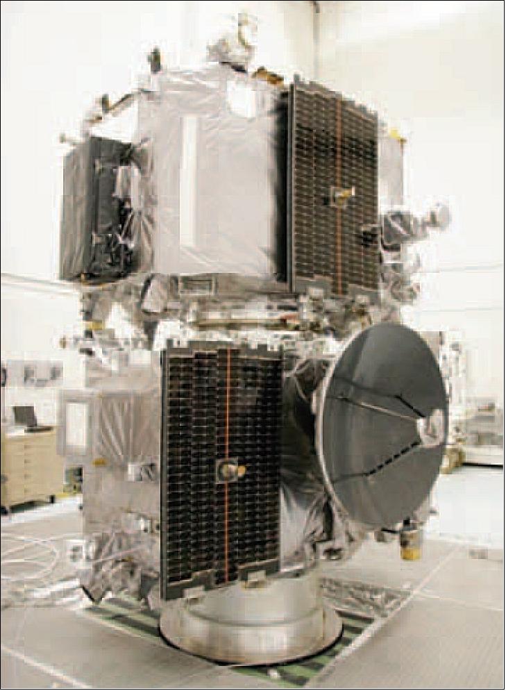 Figure 2: Photo of the STEREO flight stack before spin balance (image credit: JHU/APL)