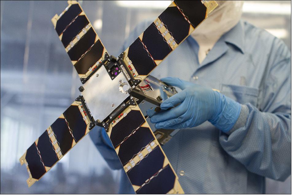 Figure 2: Illustration of the deployed Sunstorm CubeSat (image credit: ESA)