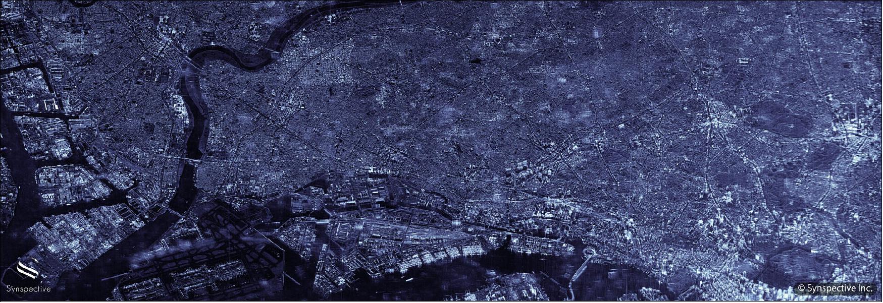Figure 12: Synspective SAR Sliding Spotlight Imagery of Tokyo, Japan, captured in April 2021 (image credit: Synspective)