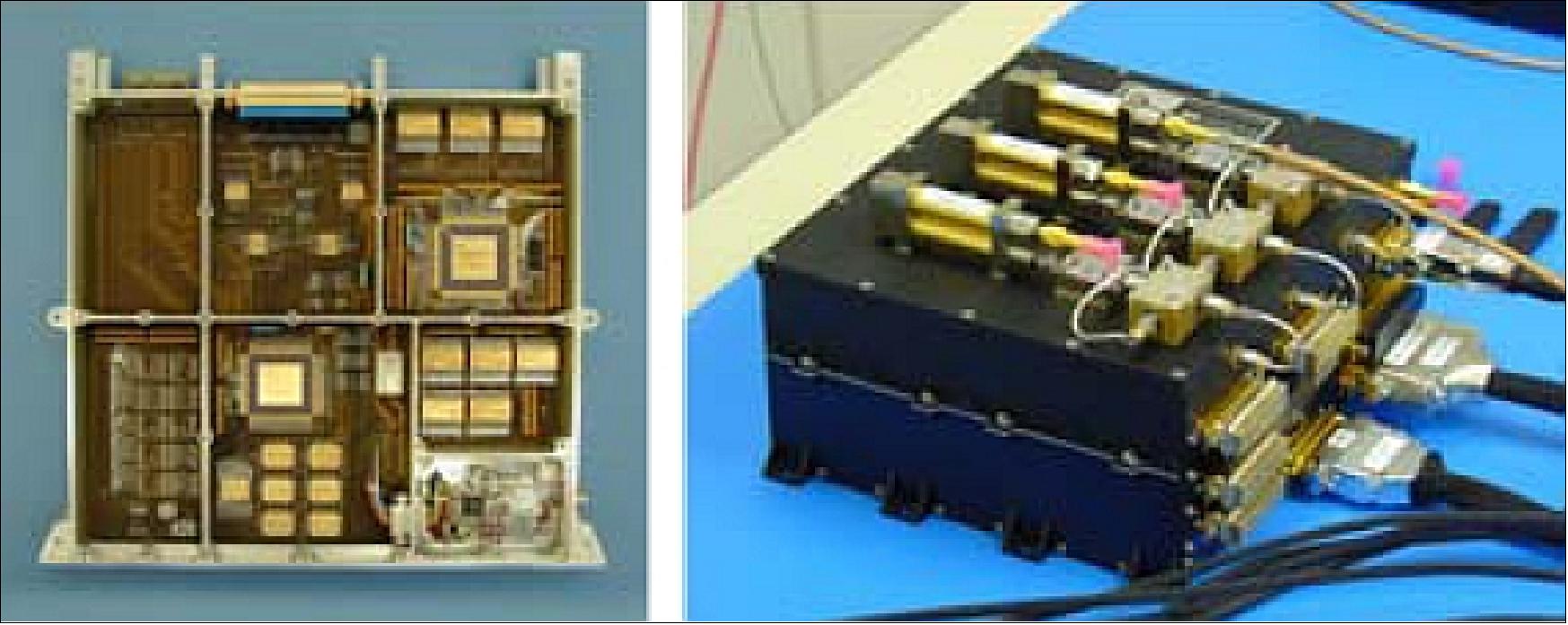 Figure 12: Photo of the MosaicGNSS (left) and IGOR (right) devices (image credit: DLR)