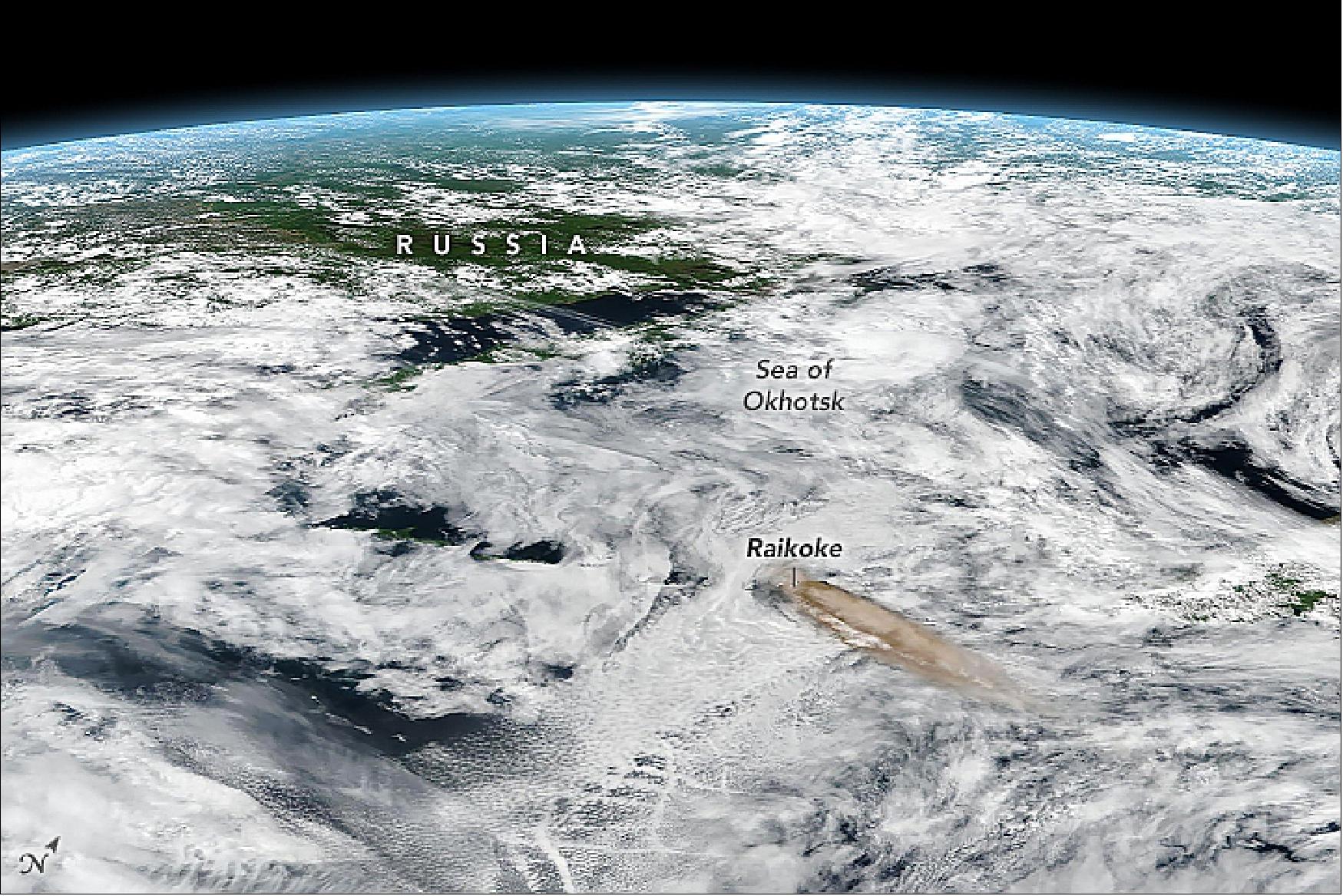 Figure 30: This image is an oblique composite view based on data from VIIRS (Visible Infrared Imaging Radiometer Suite) on Suomi NPP (image credit: NASA Earth Observatory, image by Joshua Stevens, using VIIRS data of the Suomi National Polar-orbiting Partnership)