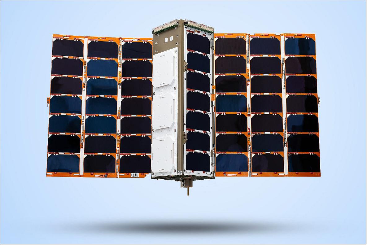 Figure 11: A deployed Lemur-2 3U CubeSat (image credit: Spire Global)
