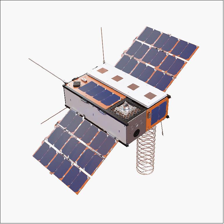 Figure 6: Illustration of the Faraday Phoenix 6U CubeSat mission (image credit: In-Space)